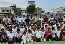 रणजी खेळाडूंची प्रशिक्षण शिबिराला सदिच्छा भेट