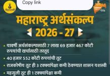 *महाराष्ट्र हे देशातील पहिले ट्रिलियन डॉलर अर्थव्यवस्था असलेले राज्य होणार* *– मुख्यमंत्री देवेंद्र फडणवीस* _*महाराष्ट्राची अर्थव्यवस्था देशात सर्वात मजबूत; 2029 पर्यंत ‘ट्रिलियन डॉलर’चे लक्ष्य*_
